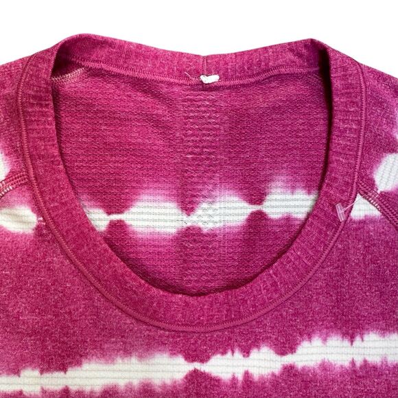 Lululemon Swiftly Tech Short Sleeve Crew T Shirt Cranberry Pink Women's Size 8 - Picture 8 of 8